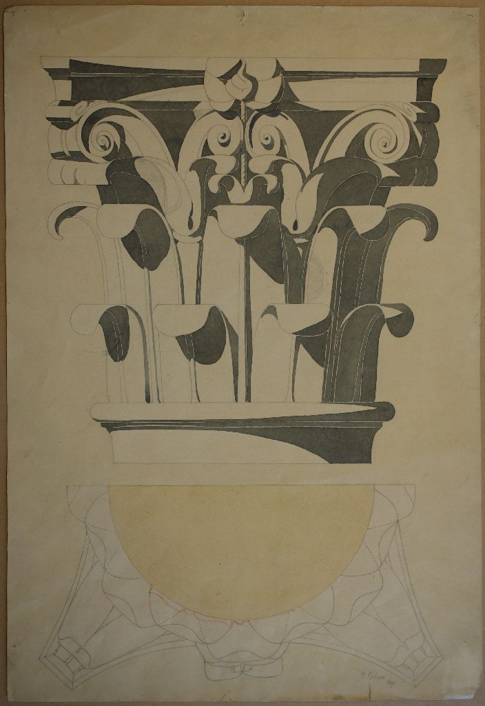 N. Eränen, Korinttilaisen pylvään yläosa, 1909