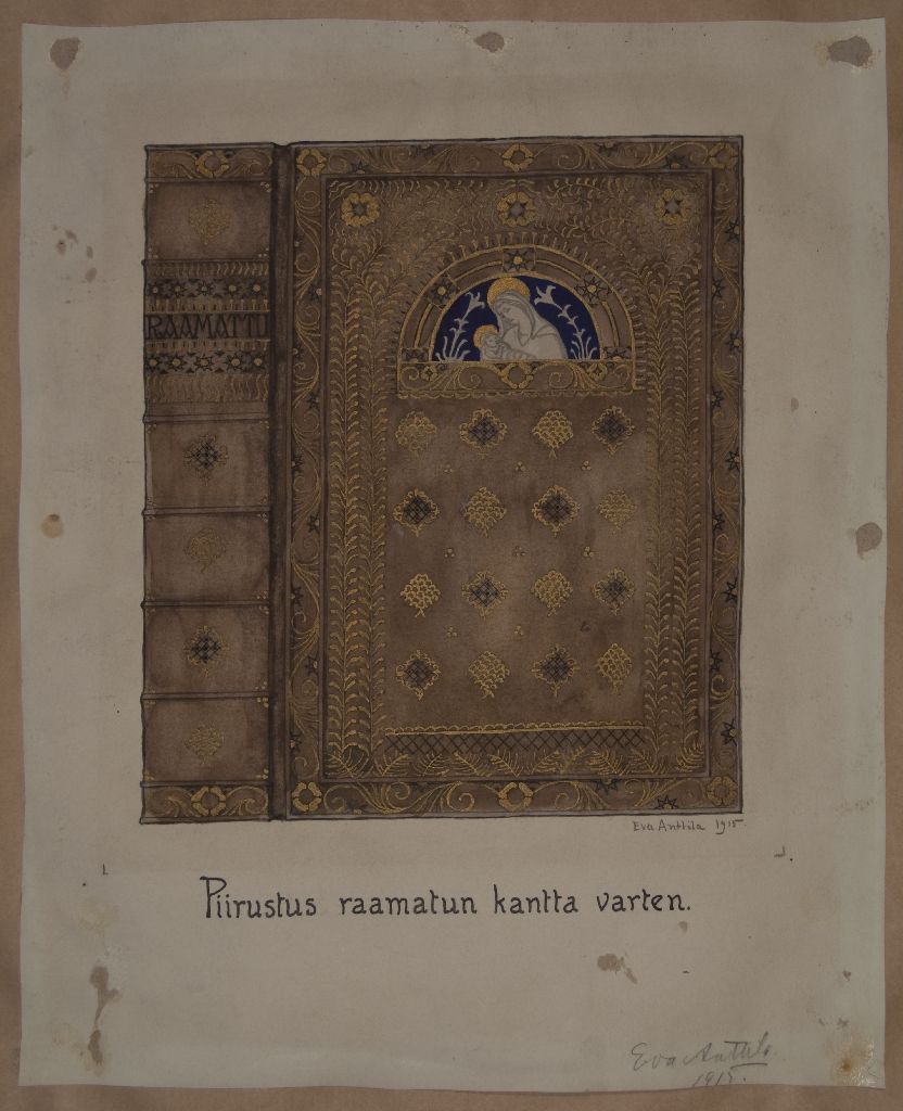 Eva Anttila, Piirustus Raamatun kantta varten, 1915