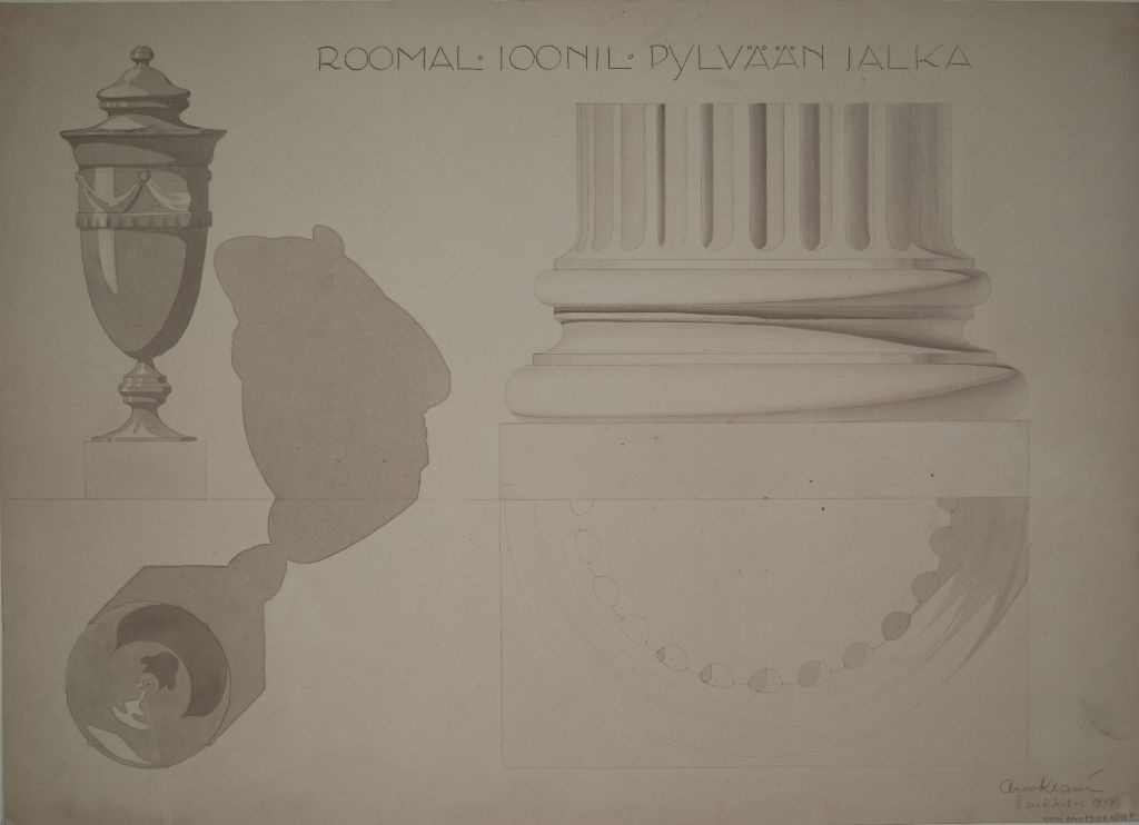 Arvo Klami, Roomalais-joonialaisen pylvään jalka, 1914