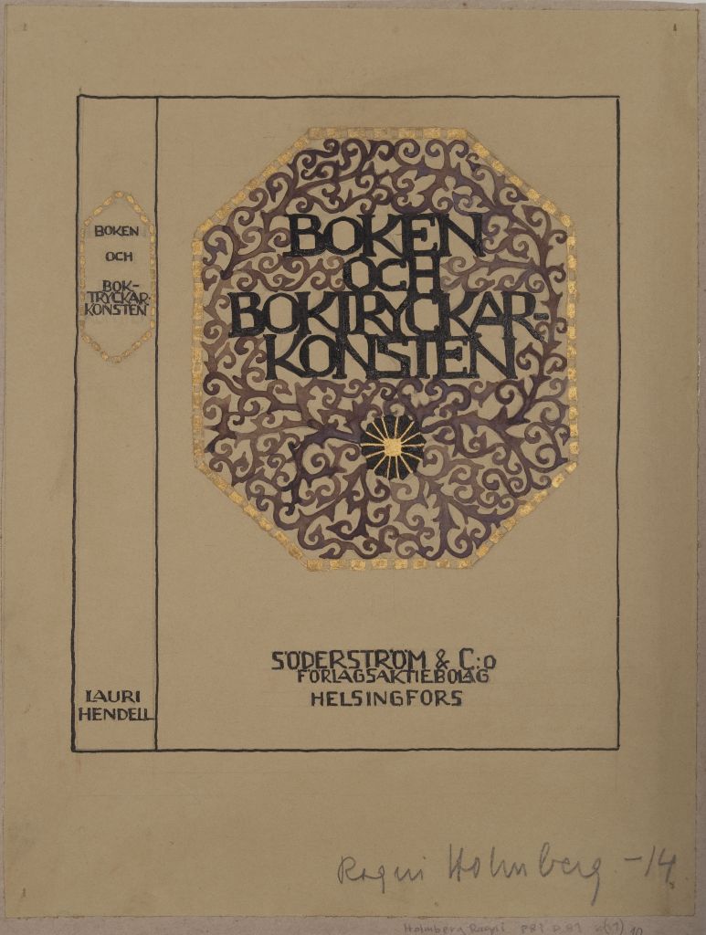 Ragni Holmberg, Boken och boktryckarkonsten, 1914