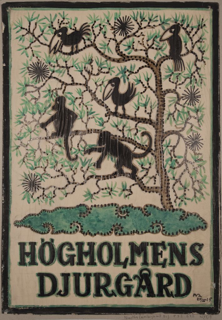 Bertil Lindholm: Högholmens djurgård, 1915