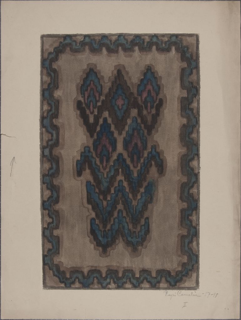 Ragni Cannelin, Sisustustekstiili, ryijy tai matto, 1917