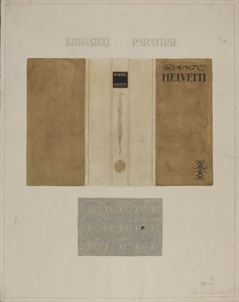 Aune Äyräpää, Kirjan kannet ja etupaperi, Danten Helvetti, 1918-1919