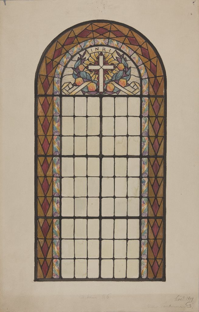 Vilho Tenhunen, Kirkon ikkunan lasimosaiikki, 1919