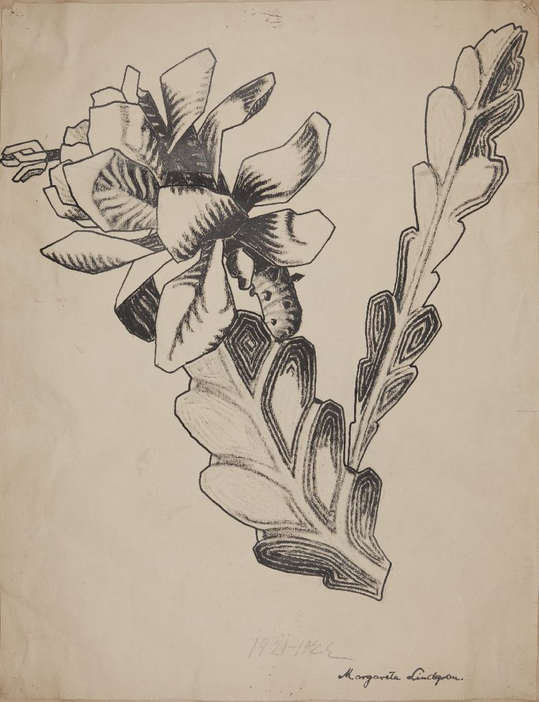 Margareta Lindgren, Kasvin osia, kukka, 1921-1922