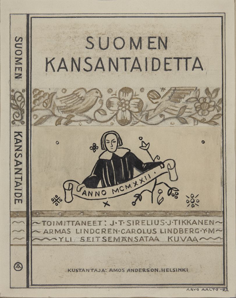 Arvo Aalto, Kirjan kansi, Suomen kansantaidetta, 1922