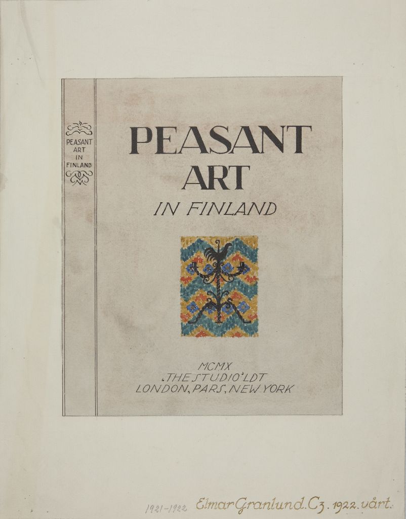 Elmar Granlund, Kirjan kansi, Peasant Art, 1922
