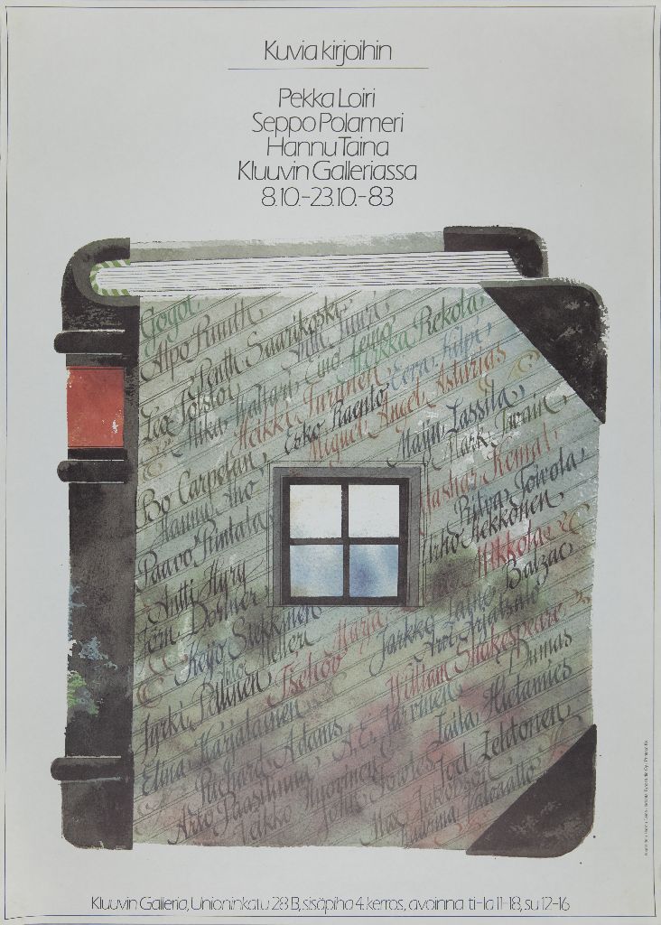 Näyttelyjuliste, Kuvia kirjoihin, 1983