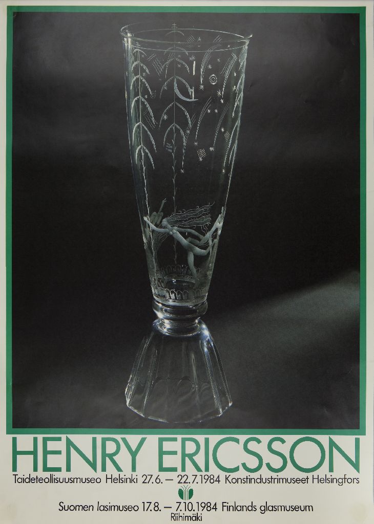 Näyttelyjuliste, Henry Ericsson, 1984