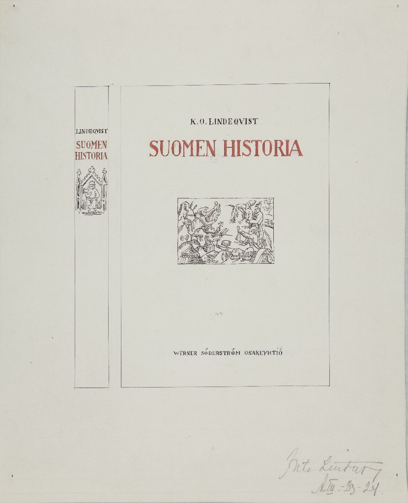 Into Linturi, Kirjan kansi, Suomen historia, 1923-1924