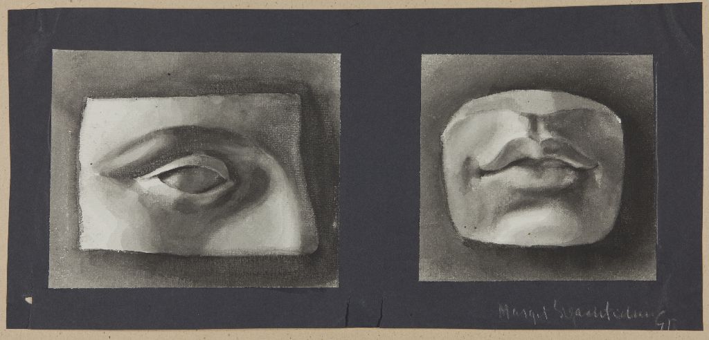 Margit Svaetchin, Reliefin yksityiskohdat; suu ja silmä, 1924-1925