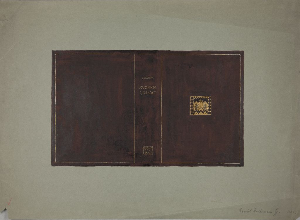 Eemil Koskinen, Kirjan kansi; Suomen linnat, 1925