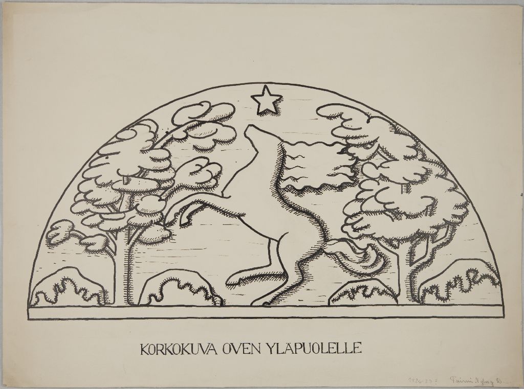 Taimi Nyberg, Korkokuva oven yläpuolelle, 1926-1927