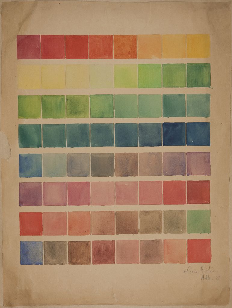 Helle Olin, Väriharjoitelma, 1928