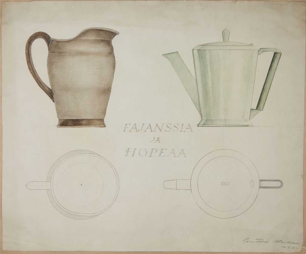 Pentti Mela, Fajanssia ja hopeaa, 1930