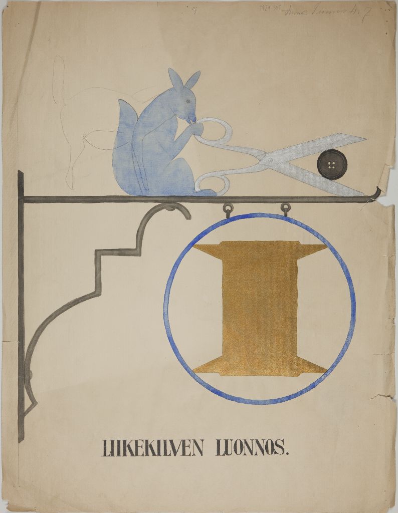 Aune Siimes, Liikekilven luonnos, 1929-1930