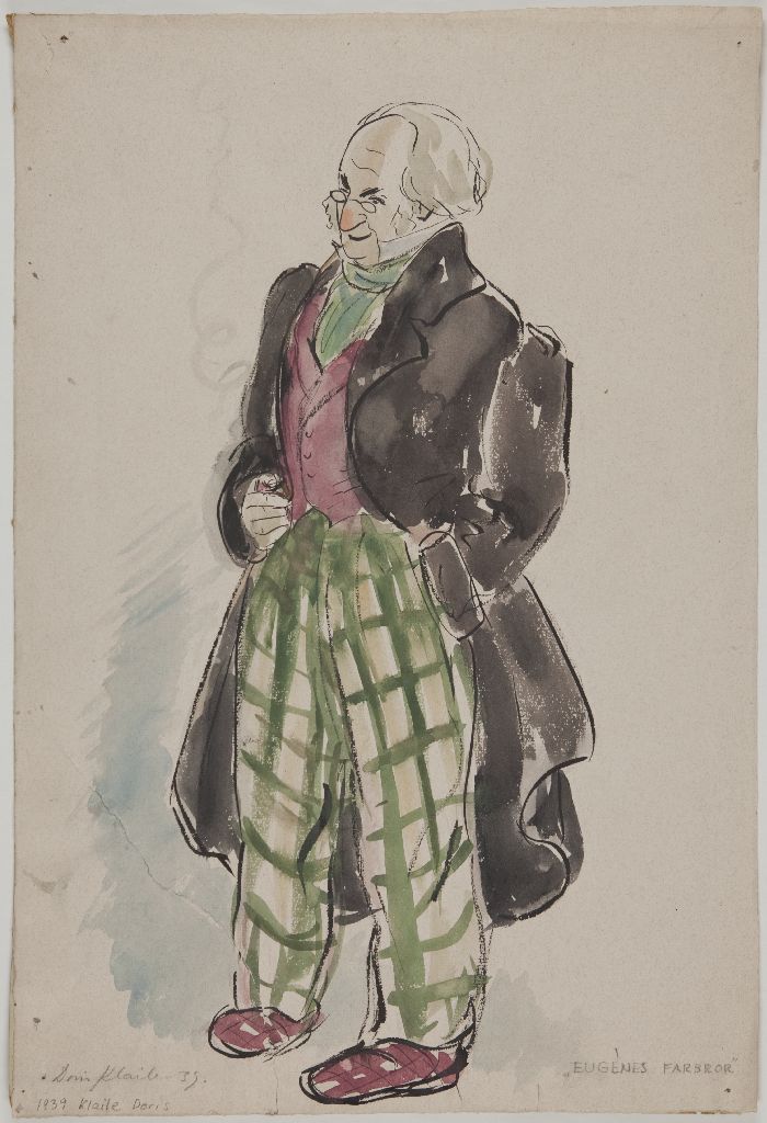 Doris Klaile, Puvustussuunnitelma; Eugenes farbror, 1939