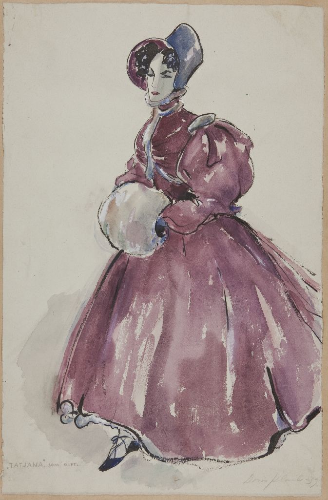 Doris Klaile, Puvustussuunnitelma; Tatjana som gift, 1939