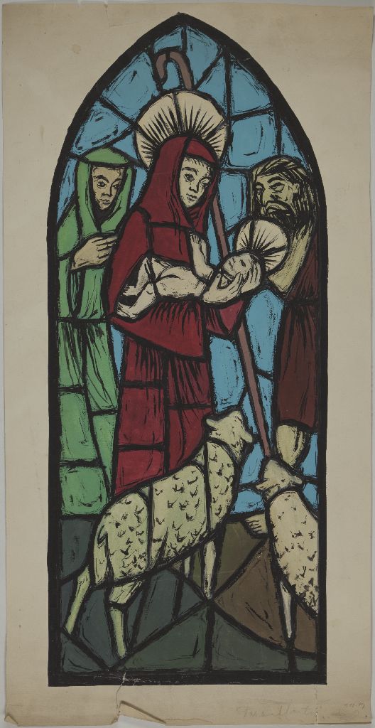 Pekka Martin, Lasimaalaus kirkkoon, 1948-49