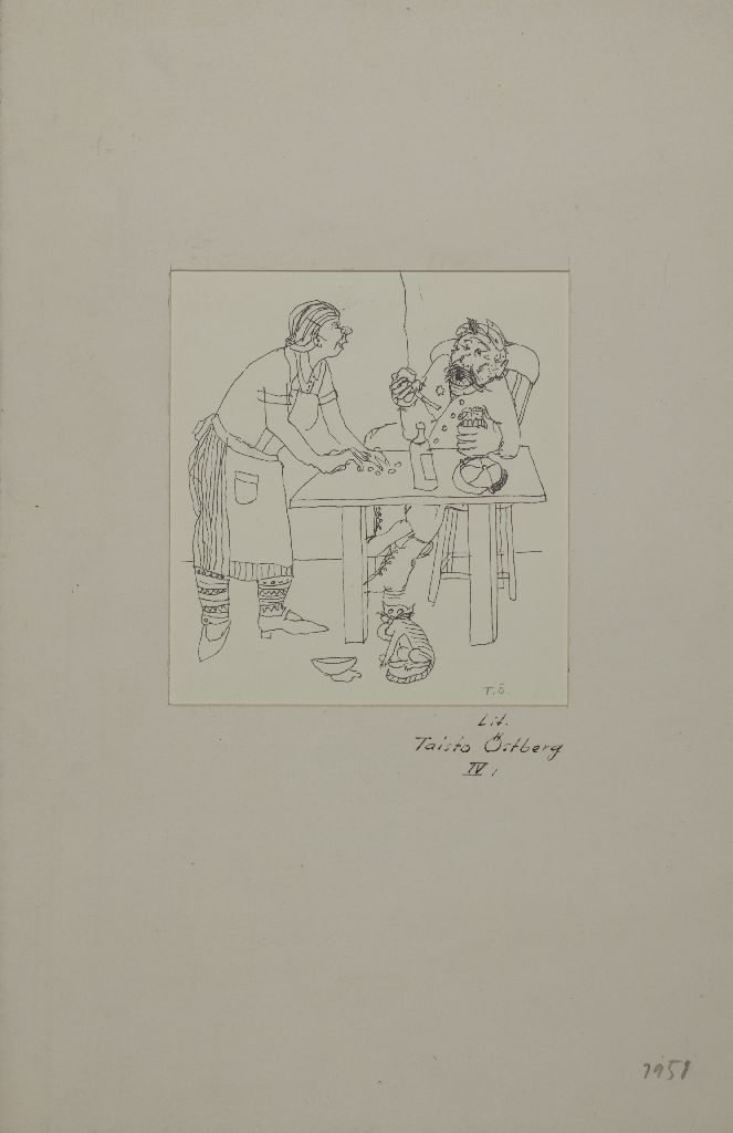 Taisto Östberg, Litografiakuvitus, 1950-51