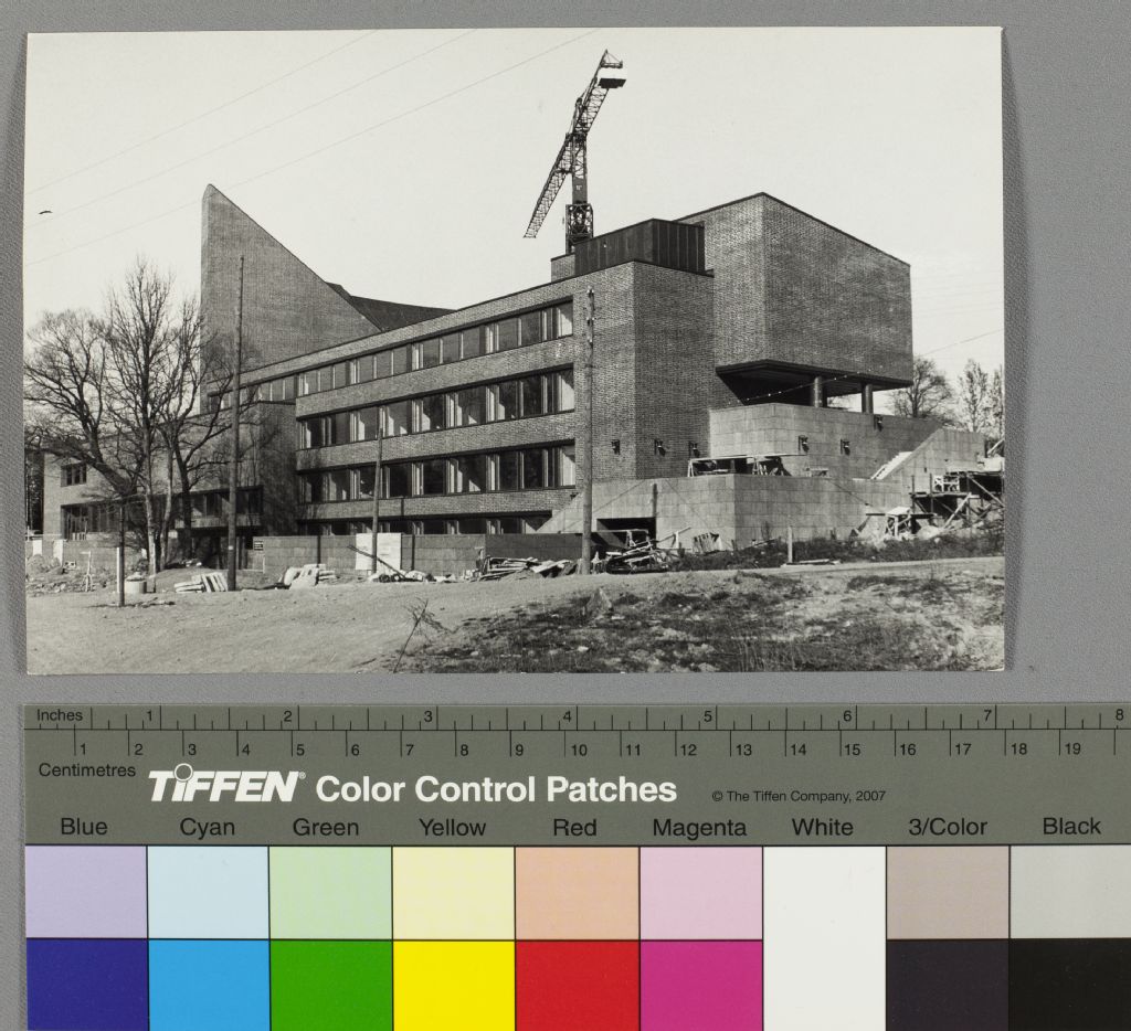Teknillinen korkeakoulu, päärakennus rakenteilla, 1960-luvun alku, Alvar Aalto