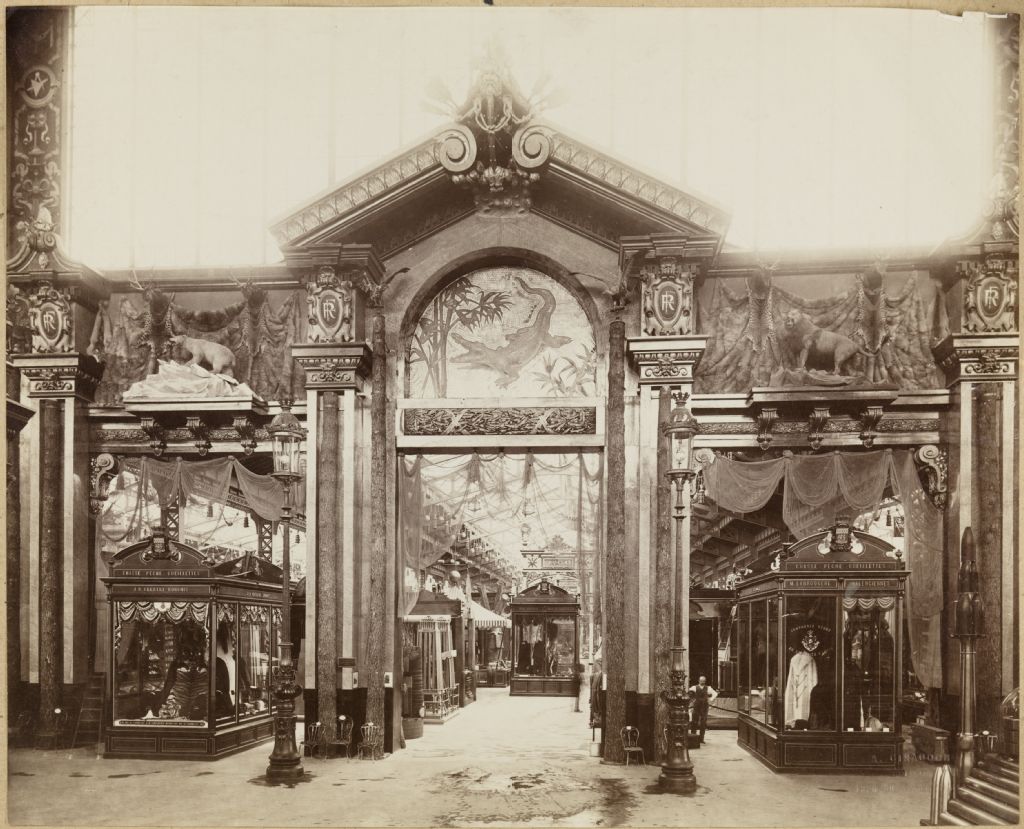 Paviljongin sisätilat, Pariisin maailmannäyttely, 1889