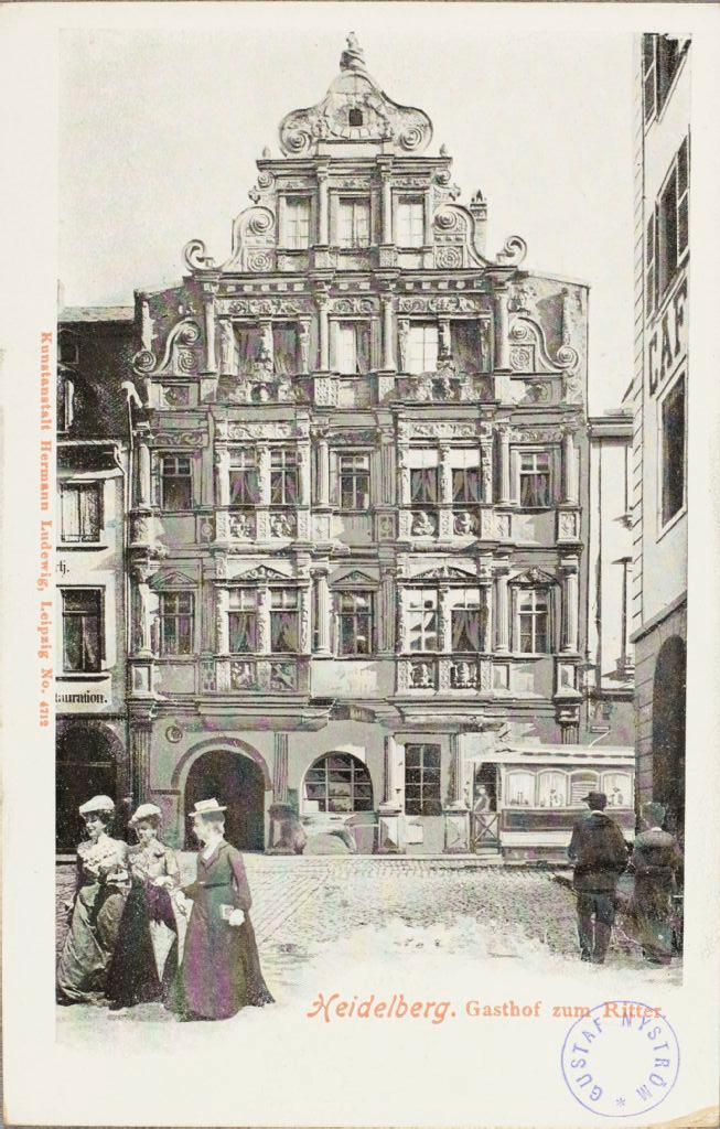 Heidelbergin linna -aiheinen postikortti.