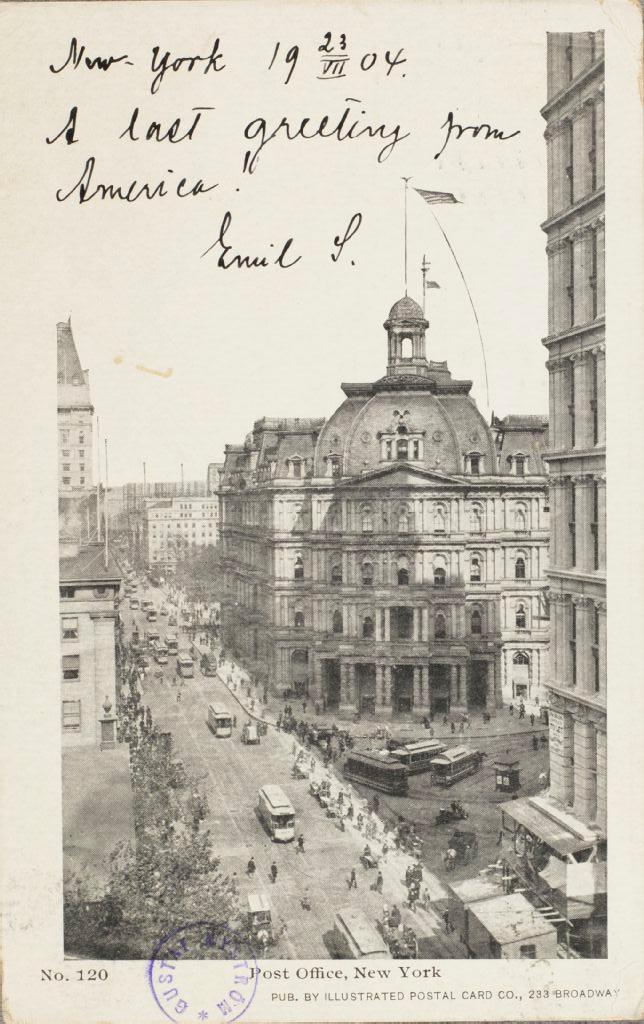 New York 1923, A last greeting from America!