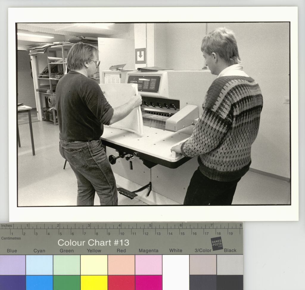 Graafisen suunnittelun osasto, 1980-luku: painokone